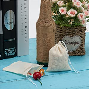Cotton Drawstring Bags, Cotton Muslin Bags, Cotton Pouch, Reusable Bags, Jewelry Pouch, gift Sachet Bags