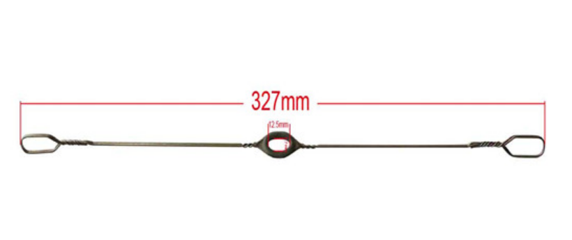 0.9x700mm Flanged Wire Heald  Nylon Covered With Welded Eyelet