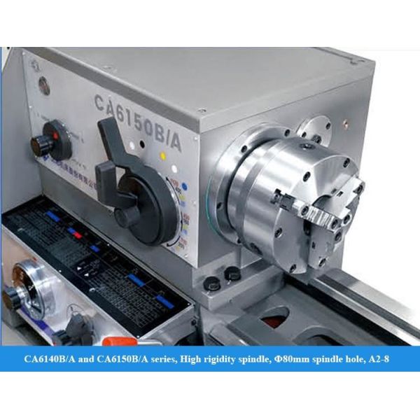 Tours horizontaux en métal CA6140B/A de haute précision avec mandrin à 3 mors et banc à ouverture manuelle