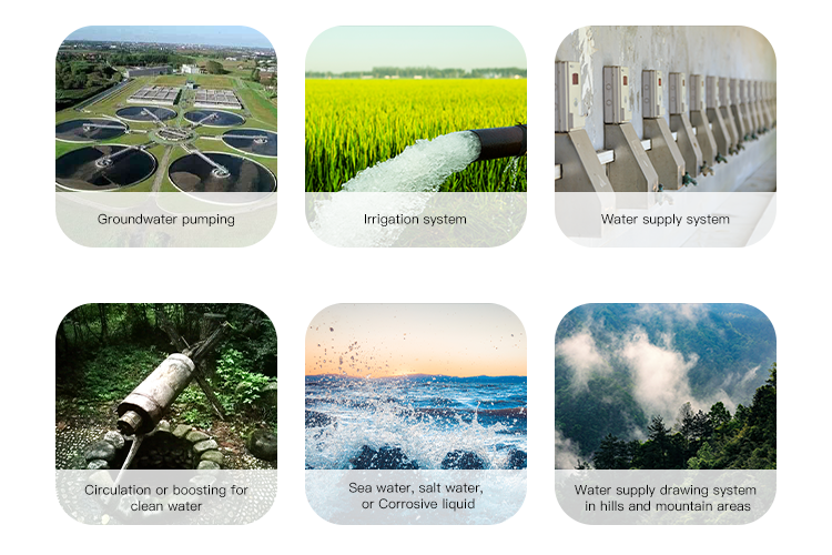 35м 80м3/ч 140м3/ч 160м3/ч 30кВ подводный 10 дюймовый центробежный насос для воды