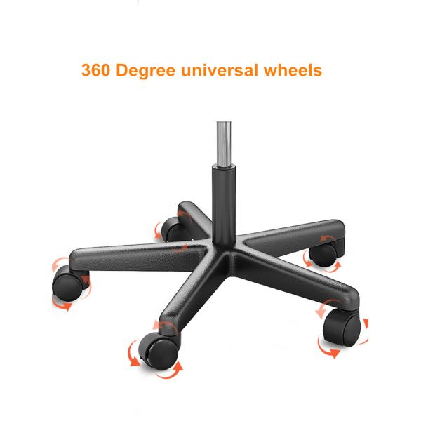 Furniture Caster Diameter 50mm Black PA Nylon Swivel Office Chair Cabinet Chair Wheel