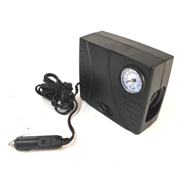 Plastic DC12v Strong Power Car Air Compressor With Digital Gauge