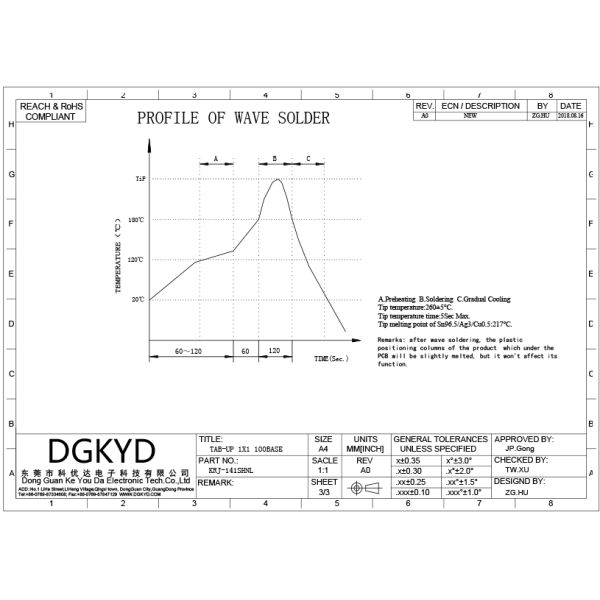 Tab Up 10/100 Base RJ45 Modular Jack With Network Filter Leds And EMI Fingers