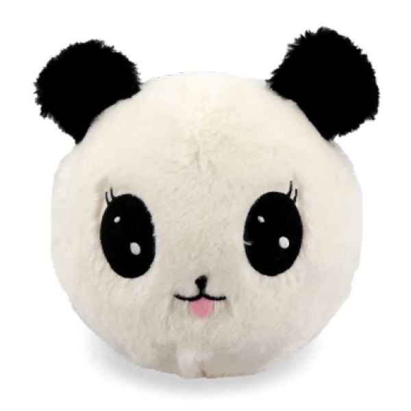 Ballon gonflable en polyester à l'ours panda poilu de 9" de diamètre pour