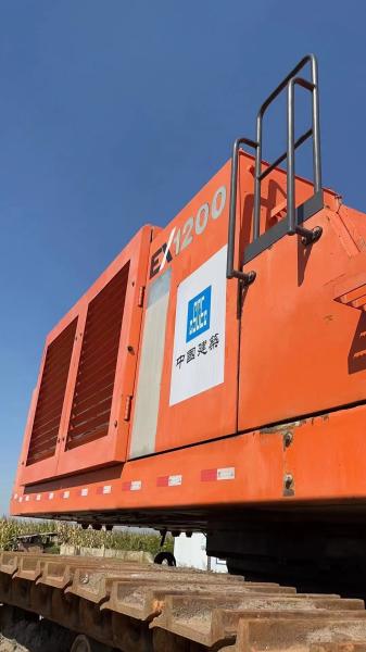 Compact Hydraulic Used Excavator Machine HITACHI EX1200 For Infrastructure Projects