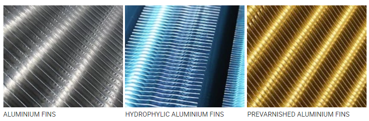 Compact Fin Type Heat Exchanger For Commercial / Industrial Refrigeration Equipment