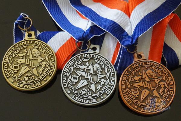 Round Custom Design UIL Metal Award Medals Blank Medallion With 3D Effect