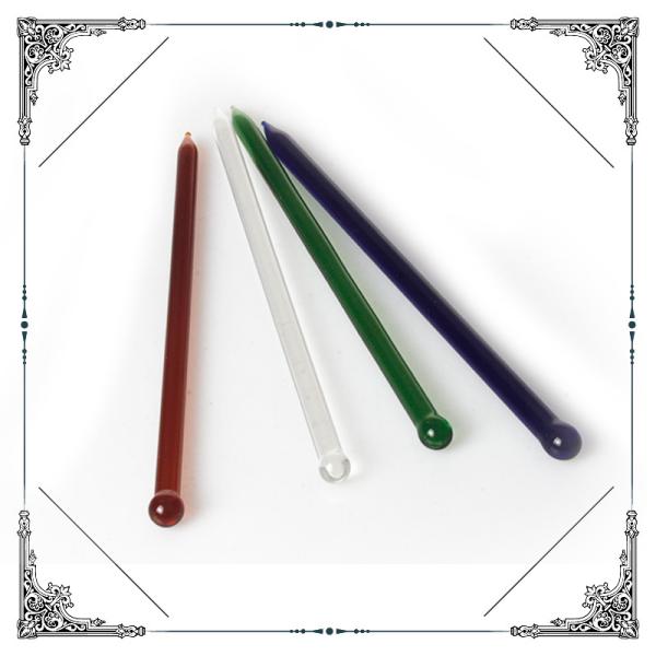 6.8 Inch Straight Colorful Glass Dabber Mixed Color Stick Shaped Dabber