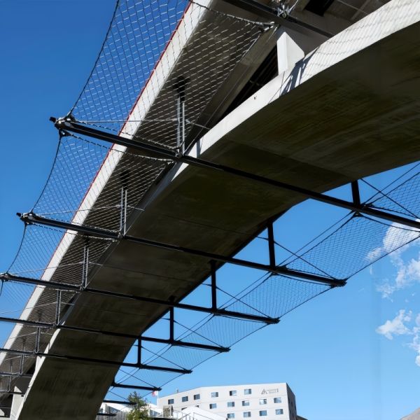 316 Stainless Steel Webnet Frames With 35mm Mesh Aperture For Skylight Safety Fall Prevention