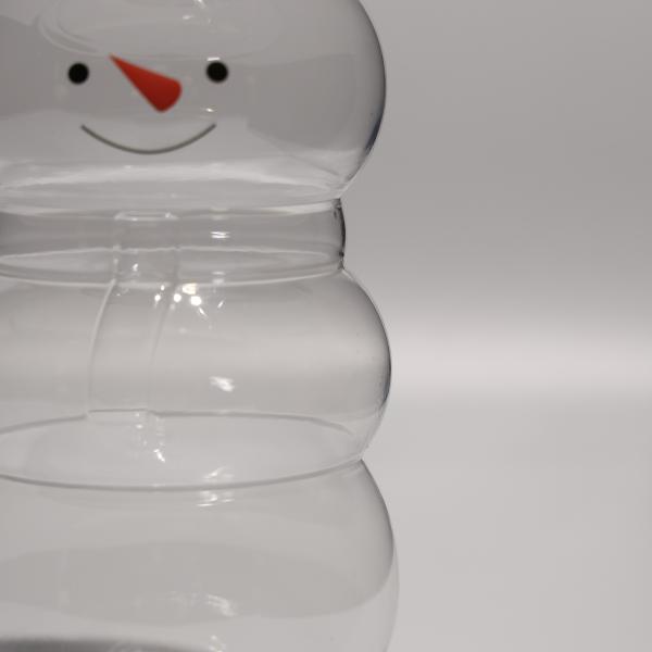Snowman Eco Friendly PET garrafa de plástico com tampas personalizáveis para bebida
