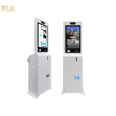 21.5 27 32 Inch Self Service Touch Screen Kiosk Hotel Wall Mount Order Booking Payment Card Dispenser Card Reader SDK