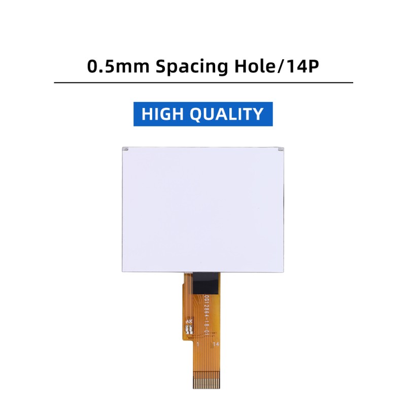 COG12864-18-01 Blue Film 43.7x33.8MM Lightweight Small FSTN14 Pin 4-Wire SPI ST7567A
