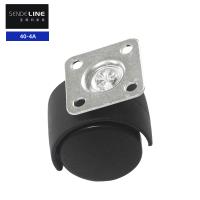 Chaise de bureau noire de 40 mm roue de remplacement poulie pour un mouvement lisse