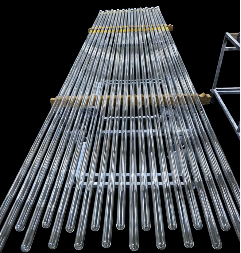 Ozone Free Clear Quartz Pipe Custom Processing Services Bending Cutting Welding