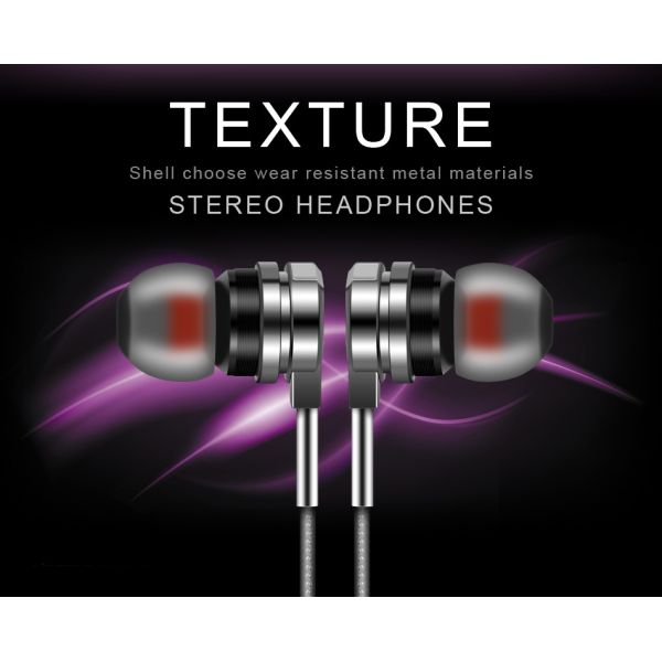 D05 Earphone Zinc Alloy HiFi Earphone In Ear Earphones fone de ouvido BASS Metal DJ MP3 Headset auriculares audifonos St