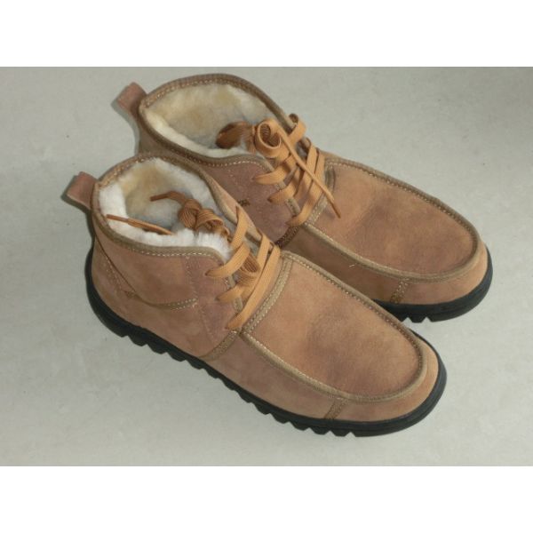 Soule en caoutchouc, peau de mouton d'hiver, chaussures de neige, coiffure pour