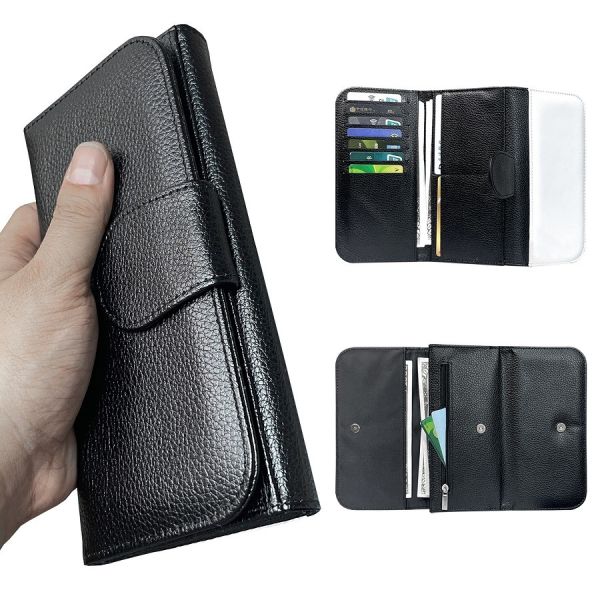 Custom Blank Sublimation Leather Trifold Wallet