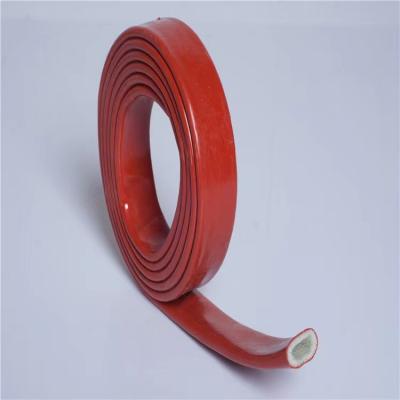 Fibra de vidro à prova de fogo da borracha de silicone que Sleeving a luva resistente ao calor