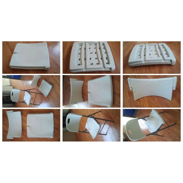 Long Service Life Fully Automatic Plastic Chair Making Machine Plastic Bus Chair Extrusion Blow Molding Machine Output 350 Kg H