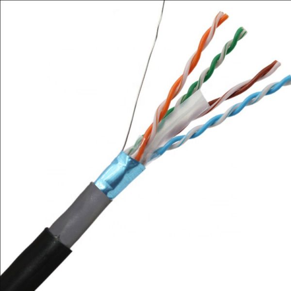 FTP Double sheath outdoor Pure Copper Cat6 Ethernet Cable