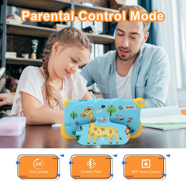 C Idea 7 Inch Android 15 Educational Smart Tablet For Students CM78  blue