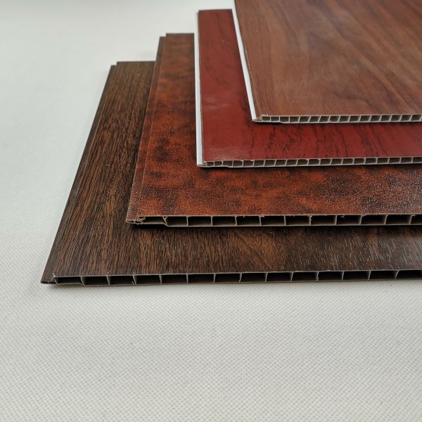 Темные деревянные панели стены ПВК цвета, плакирование стены Пвк для гостиницы или дом