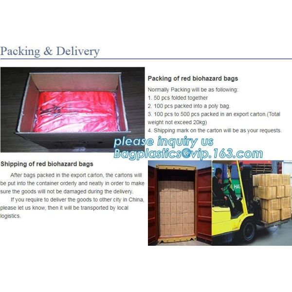 PE asbestos waste bags, Disposal Plastic Bag for Construction Waste, rubbish bag for asbestos fibers, bagplastics, bagea