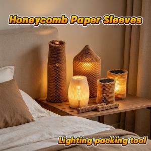 Custom Honeycomb Paper Sleeves For Lighting Fixtures 50gsm Paper Sleeve Protectors