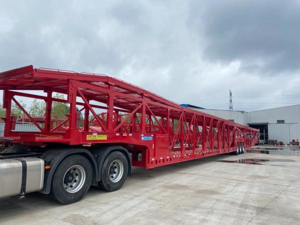 Semi Trailer Hauler Truck Trailer Car Carrier Double Deck Carrier with Air Suspension