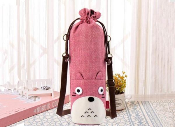 2019 Hot-Selling BPA FREE Collapsible cute cartoon sleeve water bottles bags