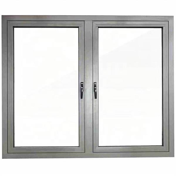 Modern Design Double Casement Windows with Stainless Steel Screen Netting