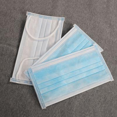 Blue Disposable Face Mask Antivirus 3 Ply Non - Woven OEM Available Low Breathing Resistance