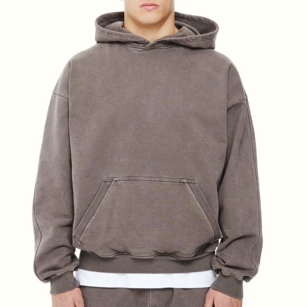 Custom Print Men Hoodies Oversized Blank 100% Cotton Pullover For Streetwear