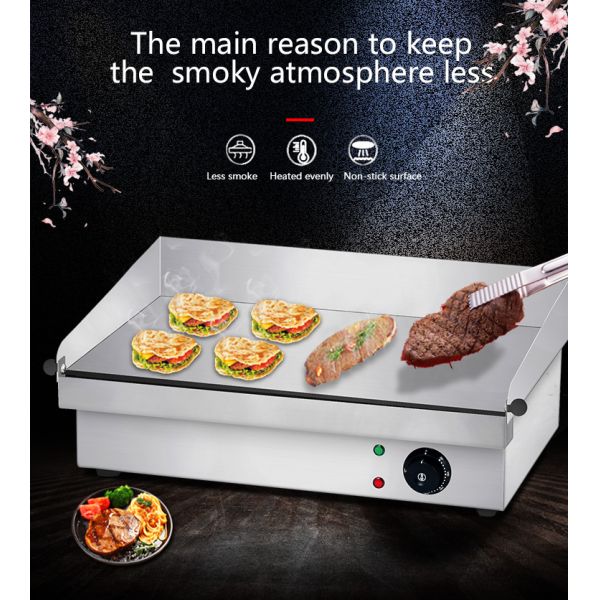 Restaurant Kitchen Equipment Outdoor Flat Plate Electric Grills for Perfect Hamburger