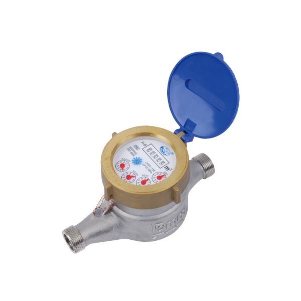 Stainless Steel Residential Water Meters , Digital Vane Wheel Water Meter