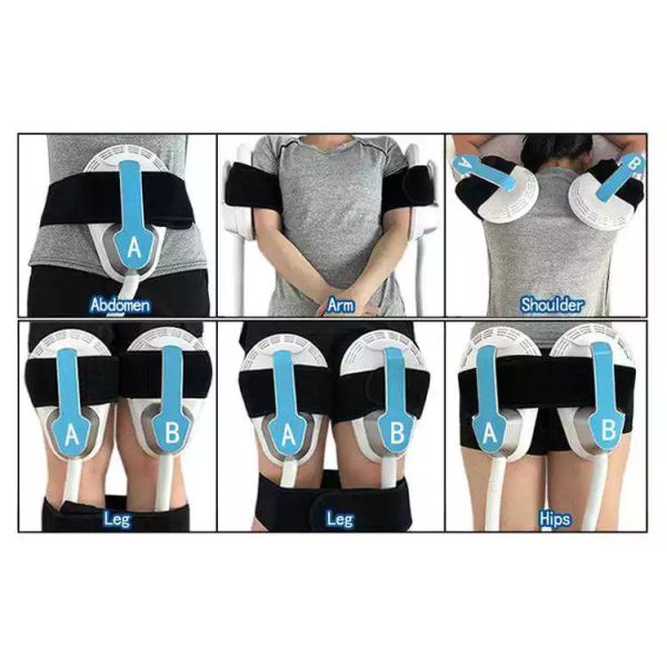 Черная уменьшая мышца машины 3000W Ems красоты строит тело  контуря двойные ручки