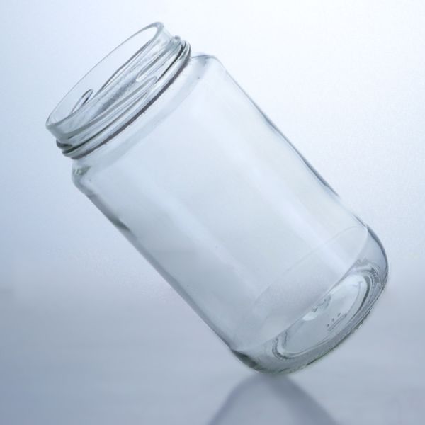 Wine Screw Cap Elegant 410ml 500ml Transparent Glass Bottle for Salad Chili Sauce Ketchup