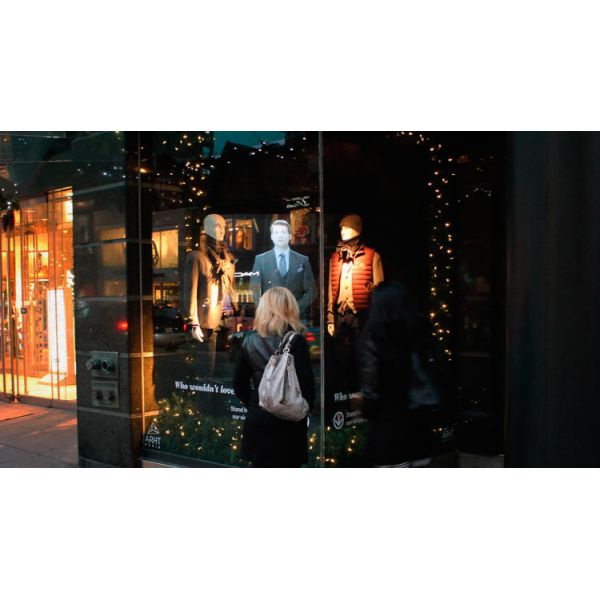 Голографический отражательный прозрачный фильм фильма экрана проекции/репроектора зада для рекламы окна