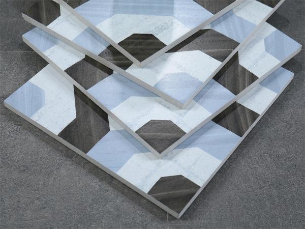 Não desvanecer 200x200mm parede cerâmica azulejos rústicos e azulejos de piso azul para sala de estar e cozinha