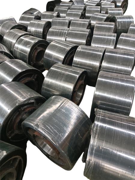 Industrial Custom Made Polyurethane Wheels Dia 100mm-1000mm Plate Mounting Type