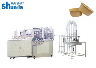 Food Soup Noodles Paper Bowl Making Machine , Bottom Diameter 60 - 115mm
