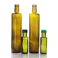 Garrafa de óleo de vidro verde de oliva em volume 250 ml 1000 ml 1 l