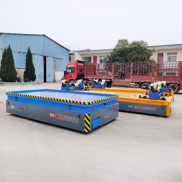 Customized 40 Tons Transfer Trolley For Steel Manufacturing Workshop
