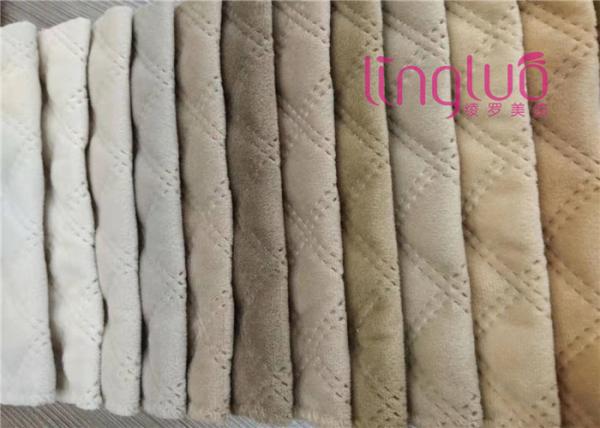 30 Years Experience Washing Fabric Sofa Covers / Embroidered Velvet Fabric