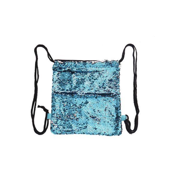 Sequins symphony color ladies drawstring backpack outdoor bag sports backpacks