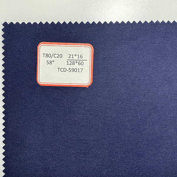Polyester Cotton Twill TC80/20 21X16 120X60 Dyeing Medical Clothing Fabric