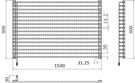 P31.25 Foldable Flexible See Through Led Screen Building Soft Led Screen