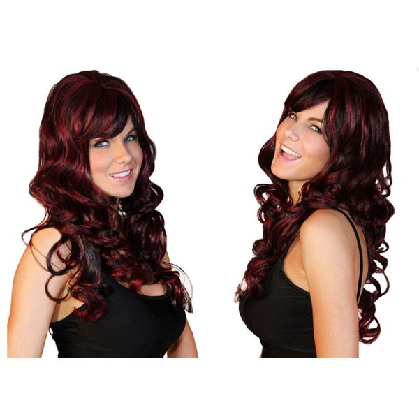 Lovely And Wild Womens Heat Resistant Soft Wigs Natural Long Curly Hair Wigs