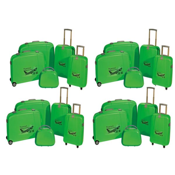 Durable Hard Plastic Carry On Luggage With Iron Trolley For 18 / 22 Inch