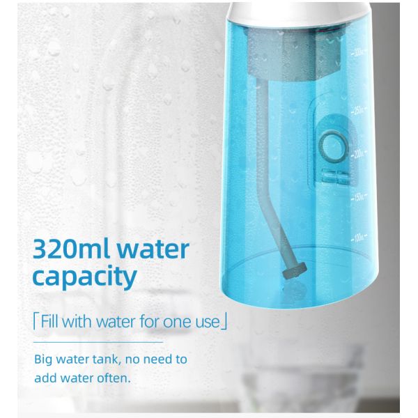 FDA Travel Portable Oral Irrigator Rechargeable Cordless Water Flosser Lithium Battery